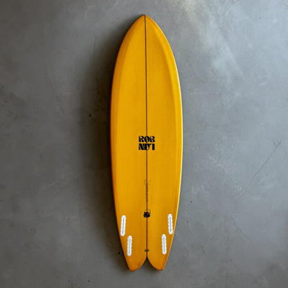 6'2 Rob Lan East Fish Quad Surfboard Bottom