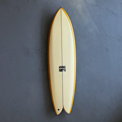 6'2 Rob Lan East Fish Quad Surfboard Top