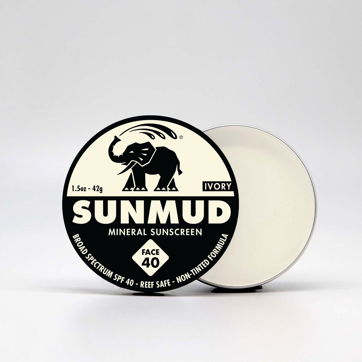 SUNMUD Mineral Sunscreen Tin - Ivory