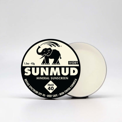 SUNMUD Mineral Sunscreen Tin - Ivory